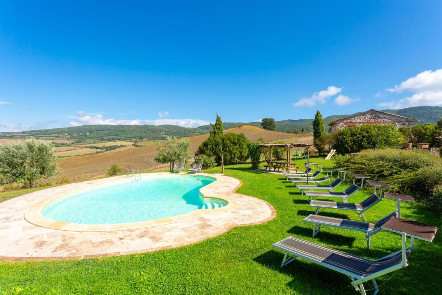 Villa Podere Belvedere Сиена Экстерьер фото
